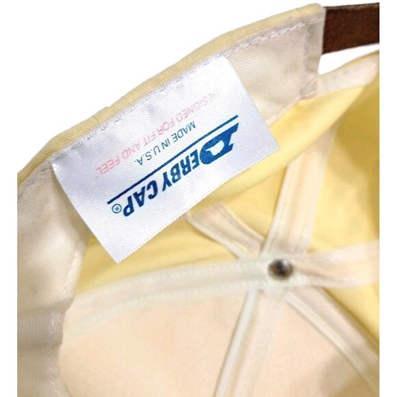 Vintage Masters Golf Rope Derby Hat Cap Yellow Green Augusta USA Made - Picture 9 of 10